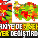 Turkiyede 5 sehir yer degistirdi hangi ilimiz hangi yone dogru ilerledi BTTbp2Kh