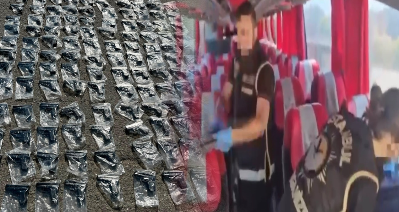 Tuzlada yolcu otobusundeki gizli bolmede 120 ruhsatsiz silah yakalandi bbF53vqu